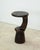 Charred Red Oak Side Table by Alexander Knysch Dimensions: Ø 65 x H 36 cm Materials: Charred Red Oak