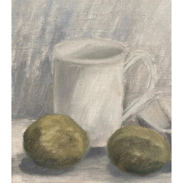 Main Klarmo‑kärred, Jug, Bowl and Fruits, 1961, Oil Painting on Canvas, Framed For Sale - Image 7 of 18