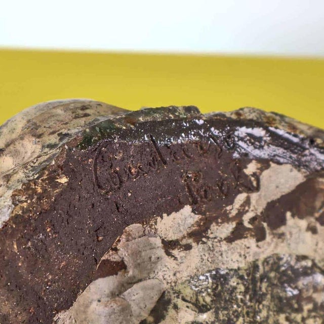 Bacchus Mask Sculpture in Ceramic attributed to Seminara Paolo Condurso For Sale - Image 6 of 7