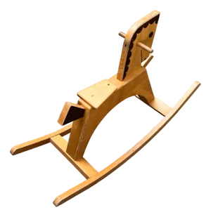 Mid-Century Wooden Rocking Horse, 1960s