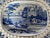 Traditional Mid 19th Century Davenport Porcelain â€œFisherman & Mosqueâ€ Blue & White Reticulated Platters- a Pair For Sale - Image 3 of 10