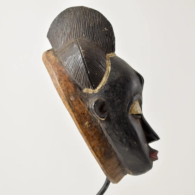 Black Early 20th Century Punu Mukudji Maiden Spirit Mask Gabon For Sale - Image 8 of 9
