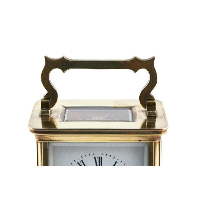Antique Victorian Brass Carriage Clock, 1880 For Sale - Image 6 of 7
