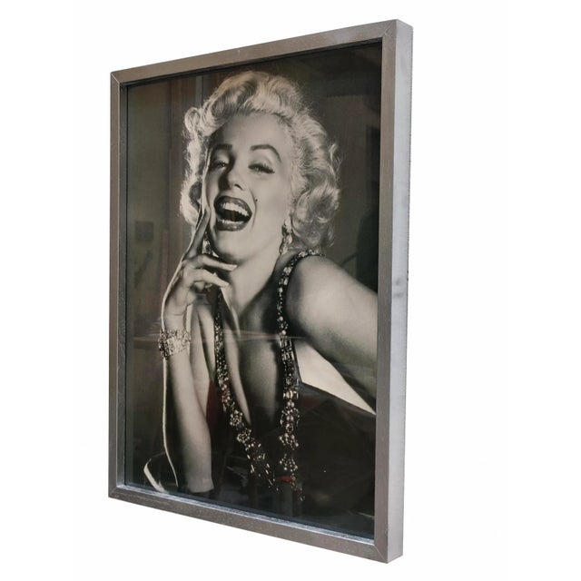 Black and white poster of Marilyn Monroe Printed by Emilio Modric Editore, Italy, 1980s, from a 1954 photograph by Baron....