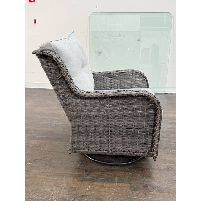 Outdoor Porch Glider Swivel Chair For Sale In San Francisco - Image 6 of 12