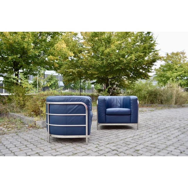 Leather Onda Sofa & 2 Armchairs by De Pas, D'Urbino & Lomazzi for Zanotta, Set of 3 For Sale - Image 18 of 18