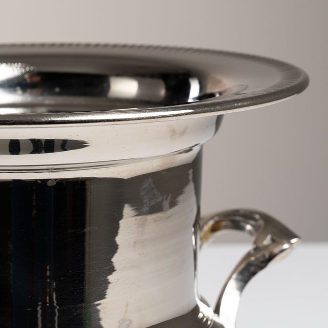 Silver Mid 20th Century France Neoclassical Silver Ice Bucket For Sale - Image 8 of 15