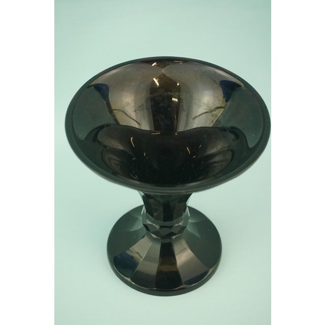 Black Antique Art Nouveau Glass Vase by Josef Hoffmann, Austria, 1890s For Sale - Image 8 of 18