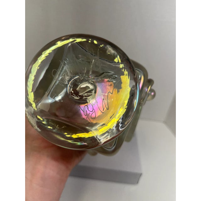 1990's Rick Hunter Fumed Glass Signed Sculpture Vase For Sale In Los Angeles - Image 6 of 8