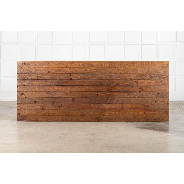 circa 1890 Large English 19thC Pine Bakers Work Prep Table W250.5 x D100 x H90 cm Knee height 54 cm Weight 85Kg