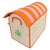 Vintage Madagascar Woven Raffia Domed Toy Box Trunk With Swan Appliqué For Sale In West Palm - Image 6 of 12