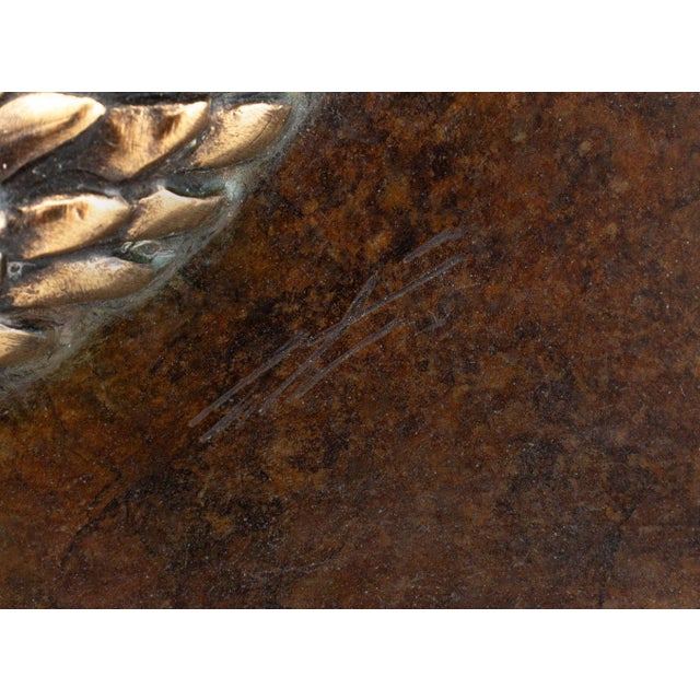 Metal Erte "Peace" Patinated Bronze Sculpture, 1984 For Sale - Image 7 of 8