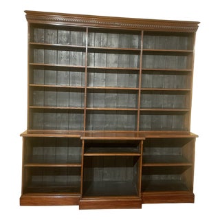 Large Open Mahogany Bookcase, 1800s For Sale