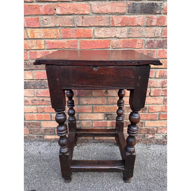 Late 19th Century 19th Century French Turned Leg Side Table For Sale - Image 5 of 10