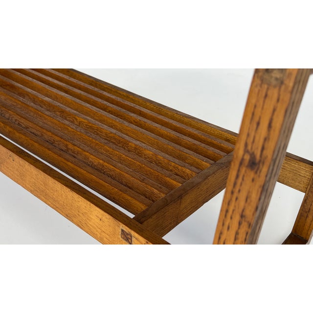 Danish Wooden Bench, 1950s For Sale - Image 4 of 10