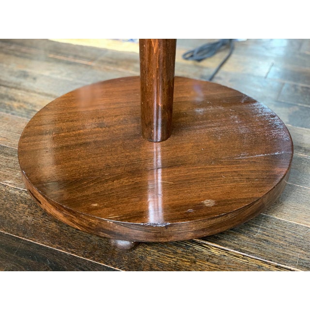 1950s Danish Art Deco Beech Floor Lamp For Sale - Image 14 of 18