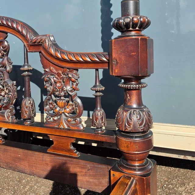 Anglo-Indian Four Poster Bed, 1920s For Sale - Image 9 of 15