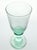1990s Vintage Set of 6 Green Swirl Optic Wine, Water or All Purpose Glasses For Sale - Image 4 of 4