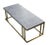 Table Brass Finish and Marble Elio Coffee by Casa Botelho For Sale - Image 9 of 9