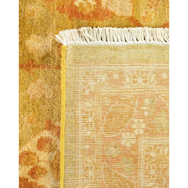 2000 - 2009 Mogul, One-of-a-Kind Hand-Knotted Area Rug in Green, 8' 1" x 10' 3" For Sale - Image 5 of 8