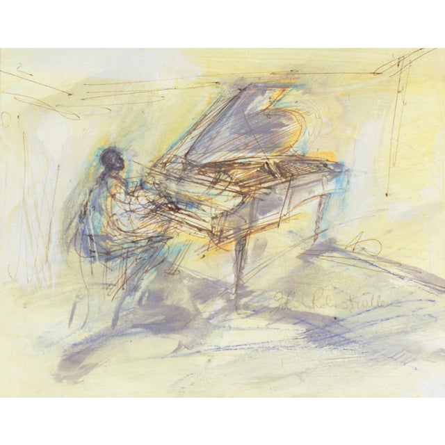 A mixed media painting and drawing by the American artist John Robert Willer (born 1946). This abstract work depicts a...