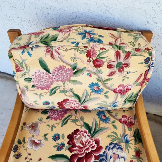 Antoinette Lounge Chairs Tropical Floral Pair For Sale - Image 12 of 18