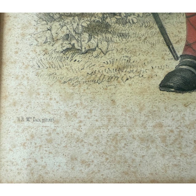 Pair of Framed Hand Colored Lithographs of "The Clans of the Scottish Highlands" by Robert Ronald McIan For Sale - Image 12 of 16