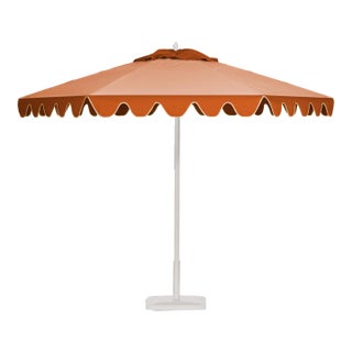 Peach Bellini 9' Patio Umbrella, Peach & Burnt Orange For Sale