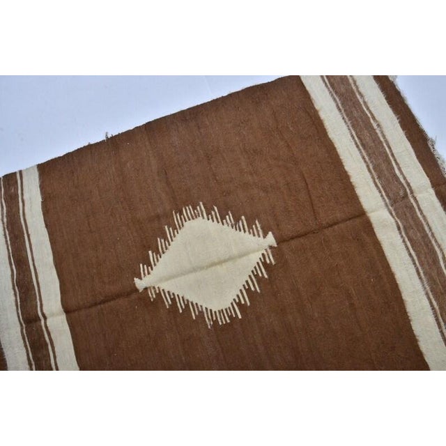 Vintage Handwoven Natural Goat Hair Kilim Rug For Sale - Image 9 of 10