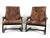 Mid-Century Modern Mid 20th Century Scandinavian Bentwood Lounge Chairs With Patchwork Leather - A Pair For Sale - Image 3 of 14