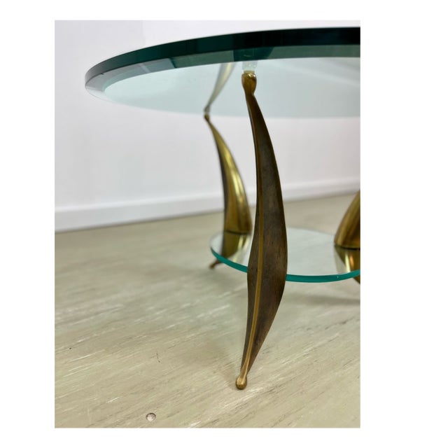 Mid-Century Modern Vintage Bronze Coffee Table by Willy Daro, 1970s For Sale - Image 3 of 6