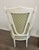 Mid 20th Century 19th Century Louis XVI-style Distressed White Frame Arm Chair For Sale - Image 5 of 12