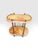 Elevate any entryway, hallway, or living space with this elegant vintage Hollywood Regency console table, featuring two...