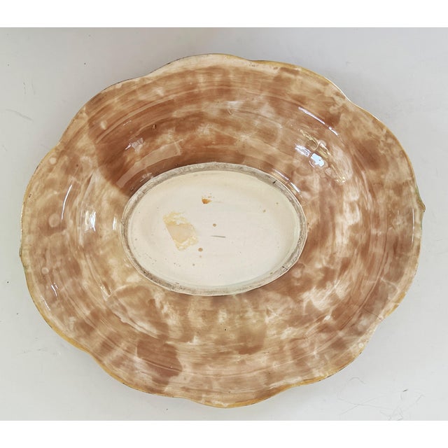 Antique 19thC Majolica Wheat Bread TrayPlatter C1880s For Sale In Houston - Image 6 of 8