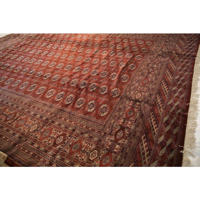 Vintage Fine Bokhara Rug - 12'2" X 14'8" For Sale - Image 12 of 15