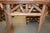 Wood Vintage Hand Crafted Adirondack Style Log Wood Console Hall / Sofa Table - Angled Edge For Sale - Image 7 of 17
