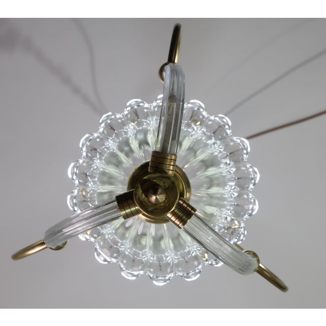 1940s Art Decò Murano Glass Pendant Chandelier by Ercole Barovier For Sale - Image 10 of 17