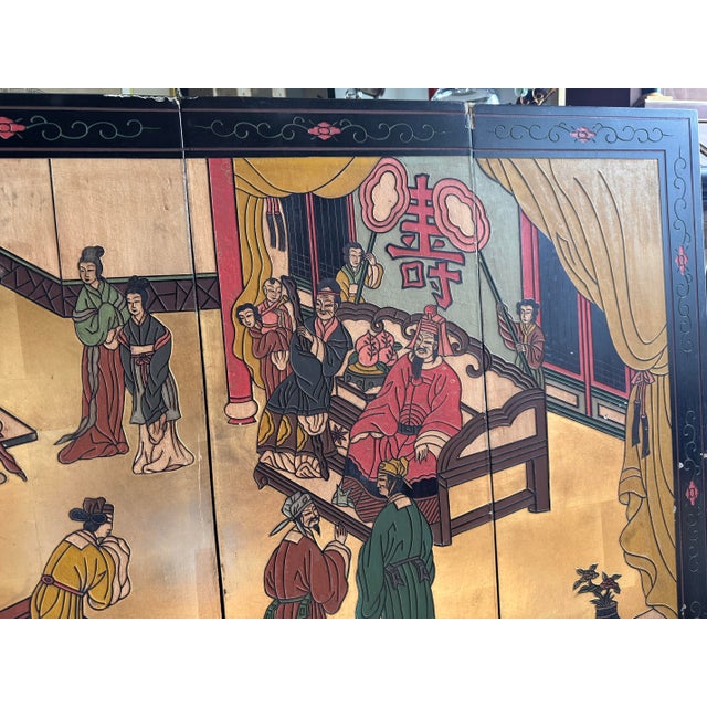 Vintage Japanese Cotomandel/ Wall Panel/ Screen For Sale In New York - Image 6 of 7