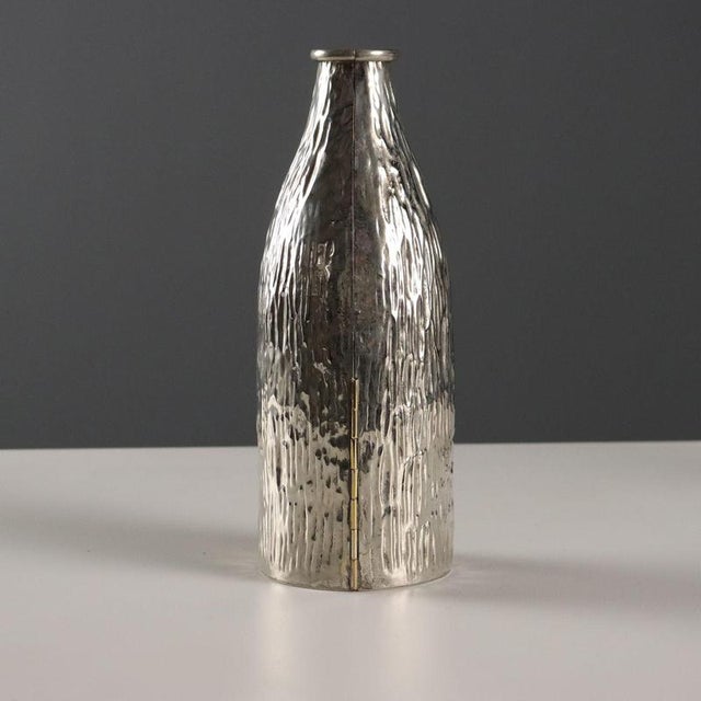 Vintage Bottle Holder in Silvered Metal, England, 1960s-1970s For Sale - Image 5 of 9