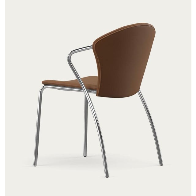 Erla solveig oskarsdóttir bessi chair frame: chrome, upholstery: umber for one collection designed in 2000 by erla sólveig...