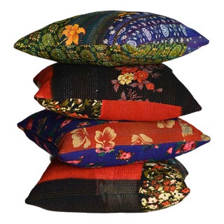 Vintage Cushions in Afghan Vintage Fabrics, 1980s, Set of 8 For Sale