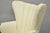 Vintage French Art Deco Style Channel Wingback Mahogany Lounge Arm Chairs - Pair For Sale - Image 12 of 16
