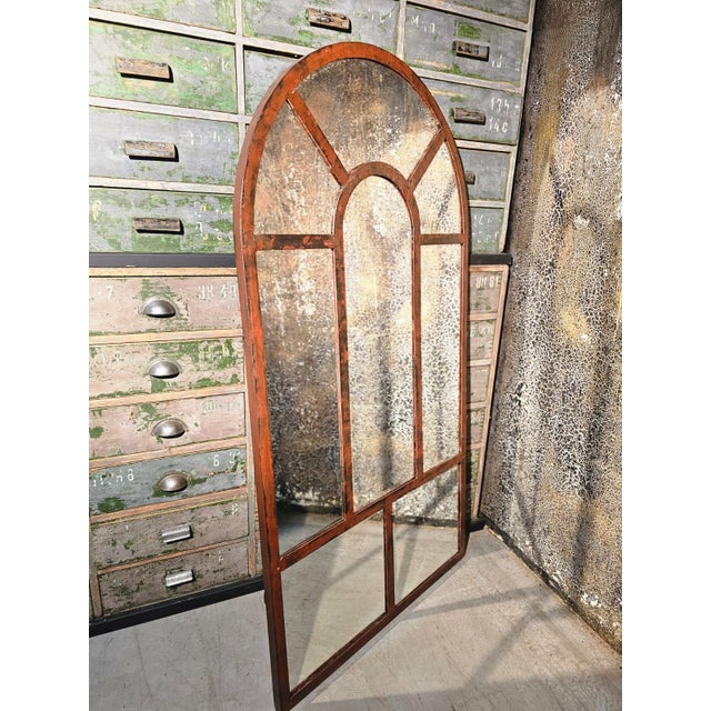 1920s Industrial Metal Mirror, 1920s For Sale - Image 5 of 5