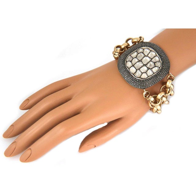 Contemporary Suzy T Designs Diamond Silver Pendant Bracelet Set, 2 pieces For Sale - Image 3 of 6