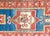 Red Early 20th Century Kazak Prayer Rug For Sale - Image 8 of 14