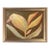 Original Tulip Bud Painting in Brushed Gold Frame, Oil on Canvas, 17" W X 21" H by Tatiana Duperault For Sale