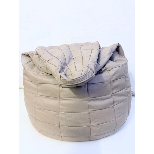 Patchwork Leather Beanbag from de Sede, 1970s For Sale - Image 6 of 13