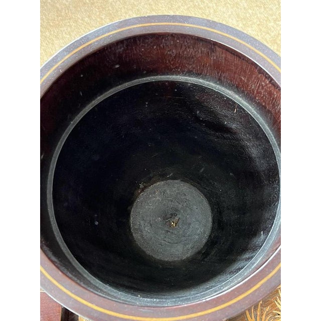 Victorian Inlaid Mahogany Cutlery Urns, Set of 2 For Sale - Image 8 of 11