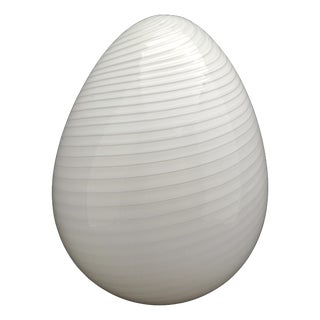 Egg-Shaped Murano Glass Lamp from Manifattura Di Murano, 1970s For Sale