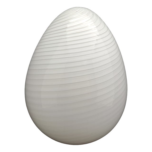 Egg-Shaped Murano Glass Lamp from Manifattura Di Murano, 1970s For Sale